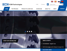 Tablet Screenshot of electrochemicalmachining.com